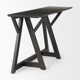 Jennings Dark Brown Wood Console Table - Ornate Home