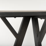 Jennings Dark Brown Wood Console Table - Ornate Home