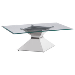Jenny Chrome 2-piece Rectangular Coffee and End Table Set - Ornate Home