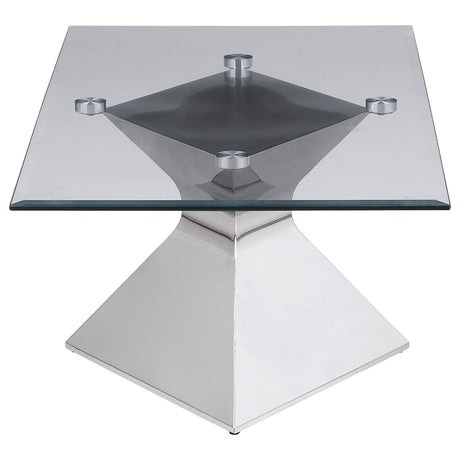 Jenny Chrome 3-piece Rectangular Coffee and End Table Set - Ornate Home