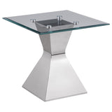 Jenny Chrome 3-piece Rectangular Coffee and End Table Set - Ornate Home