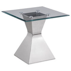 Jenny Chrome 3-piece Rectangular Coffee and End Table Set - Ornate Home
