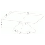 Jenny Polished Chrome Coffee Table - Ornate Home