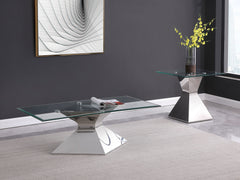 Jenny Polished Chrome Coffee Table - Ornate Home