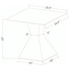 Jenny Polished Chrome End Table - Ornate Home
