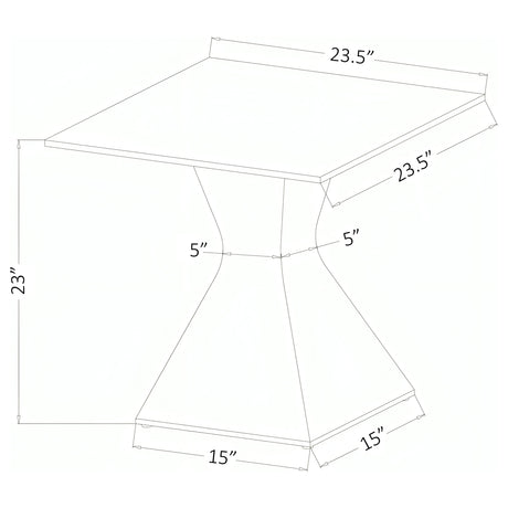 Jenny Polished Chrome End Table - Ornate Home