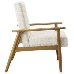 Jensen Ivory Boucle Fabric Accent Chair - Ornate Home