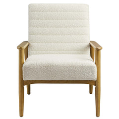 Jensen Ivory Boucle Fabric Accent Chair - Ornate Home