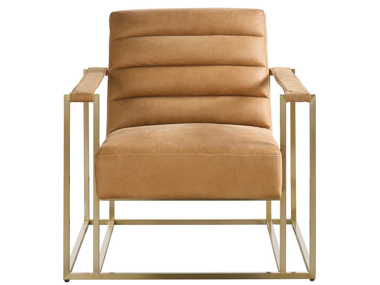 Jensen Sandstone/Antique Brass Accent Chair - Ornate Home