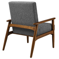 Jensen Walnut/Charcoal Boucle Fabric Accent Chair - Ornate Home