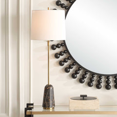 Jenson Black Marble Buffet Lamp - Ornate Home