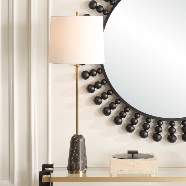 Jenson Black Marble Buffet Lamp - Ornate Home