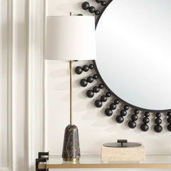 Jenson Black Marble Buffet Lamp - Ornate Home