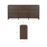Jenson Brown 9 Drawer Dresser - Ornate Home
