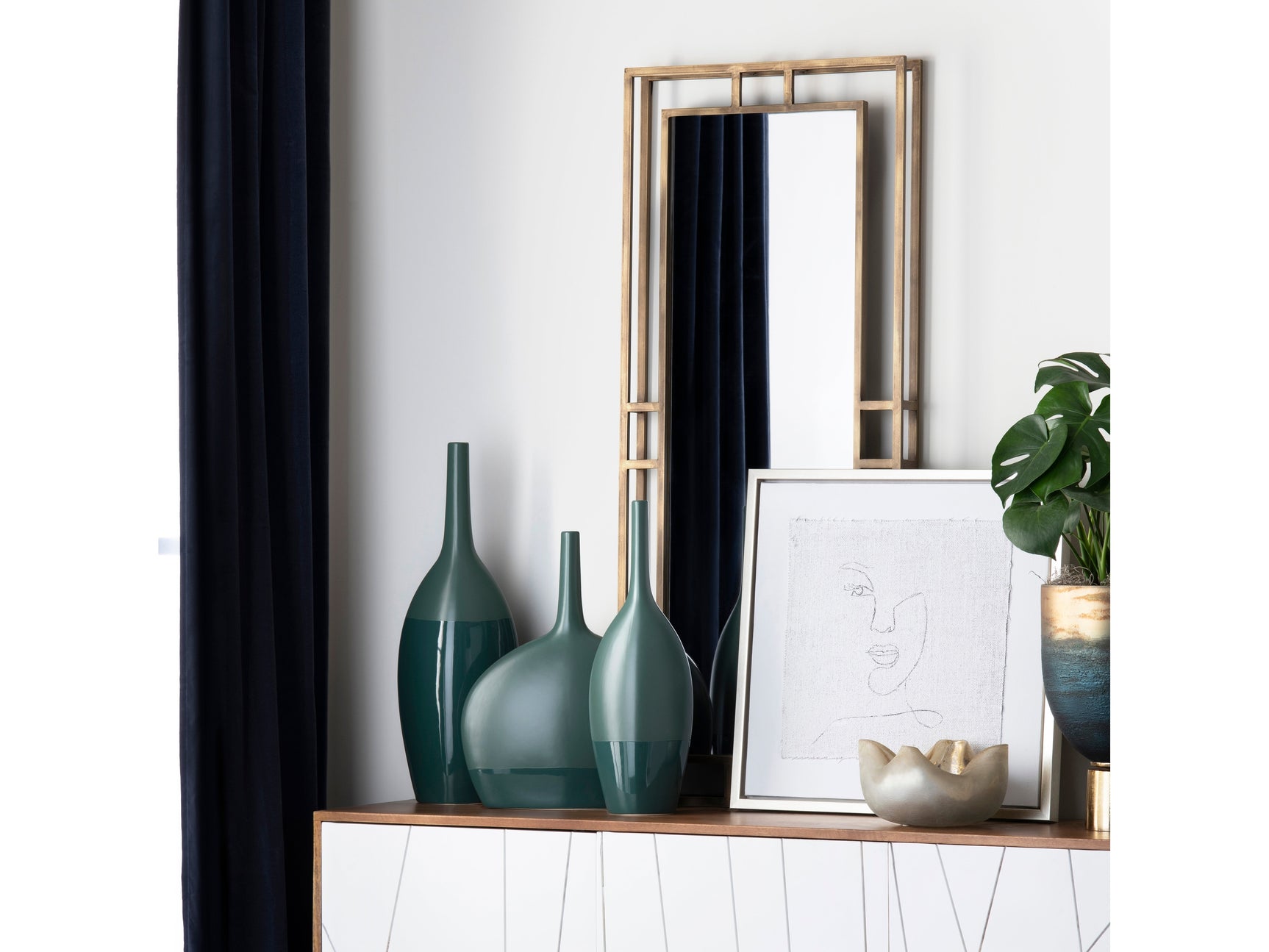 Jenson Gold Wall Mirror - Ornate Home