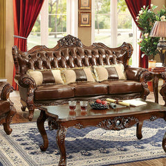 Jericho Brown/Dark Oak Sofa - Ornate Home