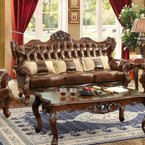 Jericho Brown/Dark Oak Sofa - Ornate Home