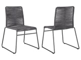 Jerome Charcoal Side Chair (Set of 2) - Ornate Home
