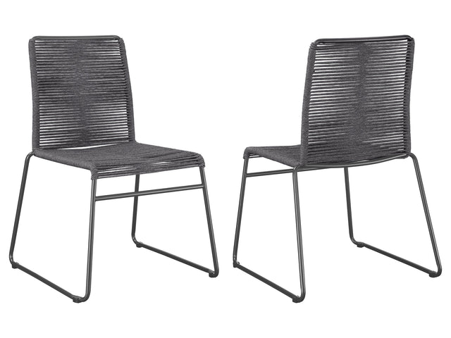 Jerome Charcoal Side Chair (Set of 2) - Ornate Home