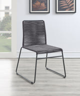 Jerome Charcoal Side Chair (Set of 2) - Ornate Home