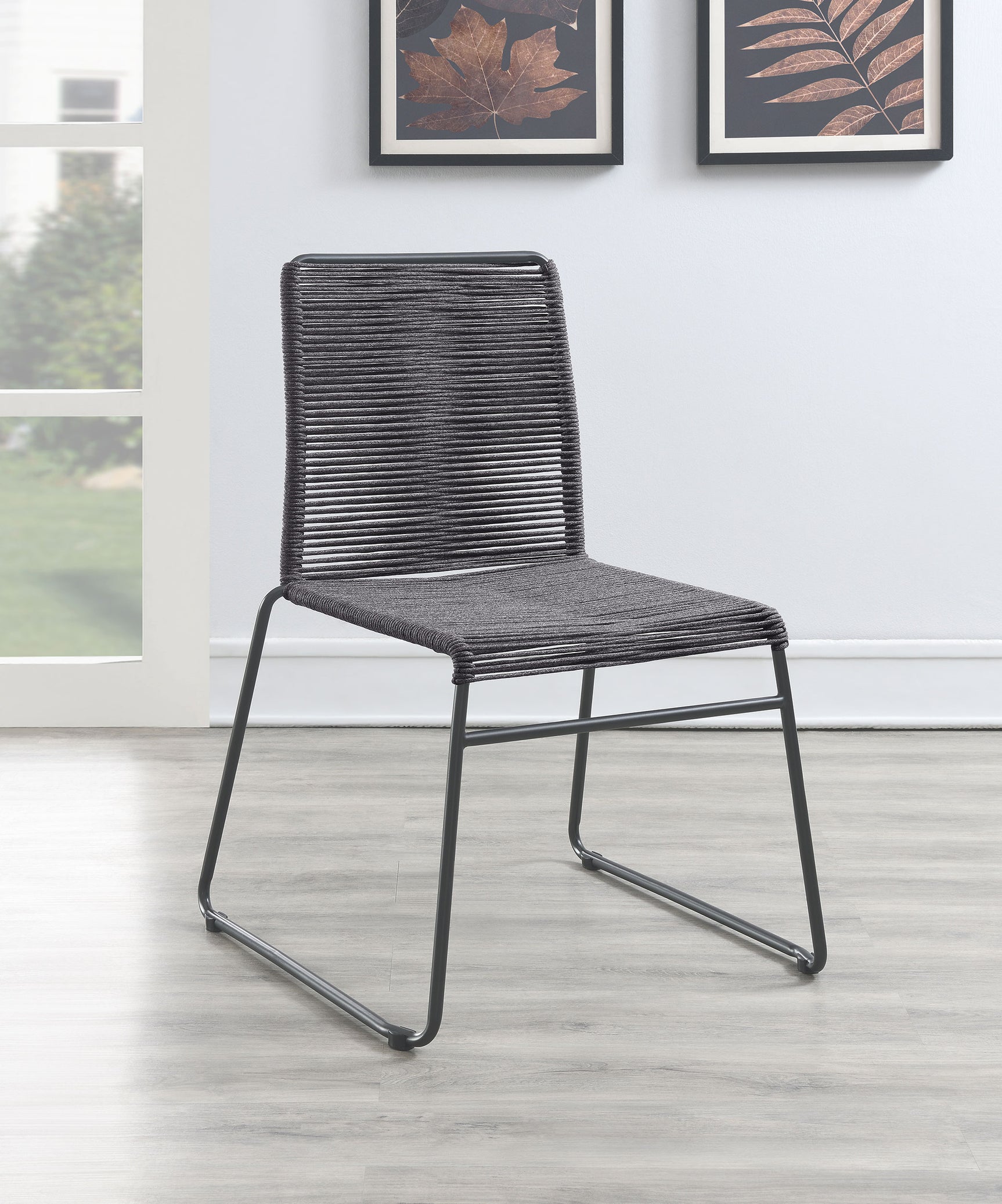Jerome Charcoal Side Chair (Set of 2) - Ornate Home
