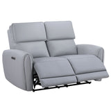 Jeromie Gray Power Motion Loveseat - Ornate Home
