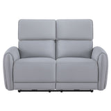 Jeromie Gray Power Motion Loveseat - Ornate Home