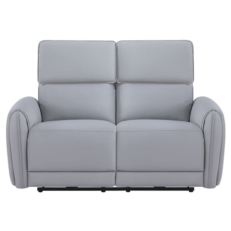 Jeromie Gray Power Motion Loveseat - Ornate Home