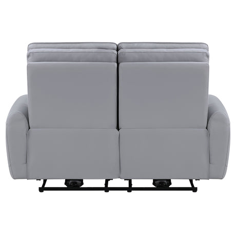 Jeromie Gray Power Motion Loveseat - Ornate Home