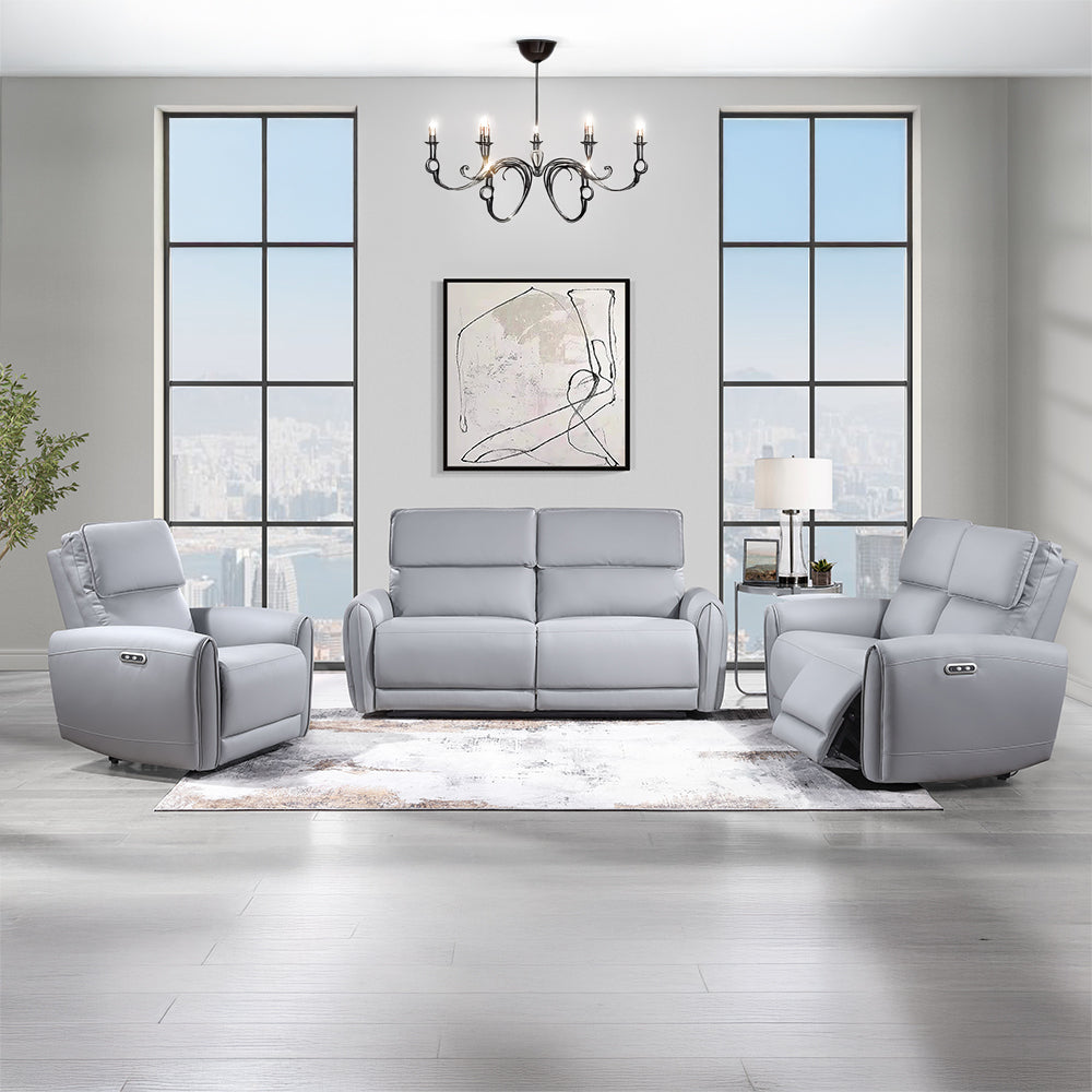 Jeromie Gray Power Motion Loveseat - Ornate Home