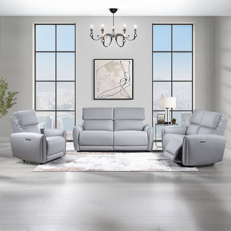 Jeromie Gray Power Motion Loveseat - Ornate Home