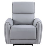 Jeromie Gray Power Motion Recliner - Ornate Home