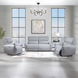 Jeromie Gray Power Motion Recliner - Ornate Home