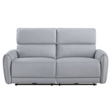Jeromie Gray Power Motion Sofa - Ornate Home