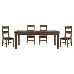 Jerrick Brown 5pc Dining Set - Ornate Home