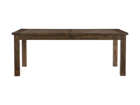 Jerrick Burnished Brown Dining Table - Ornate Home