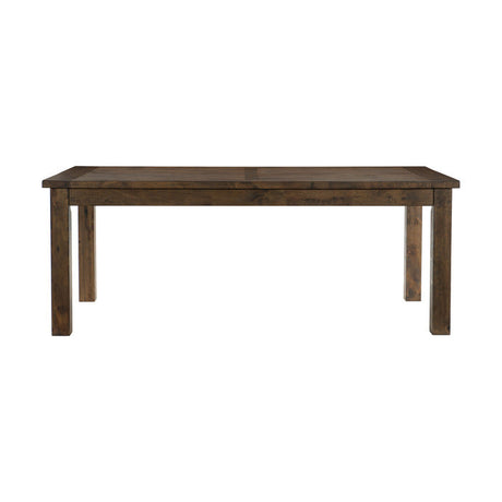 Jerrick Burnished Brown Dining Table - Ornate Home