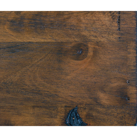 Jerrick Burnished Brown Dining Table - Ornate Home