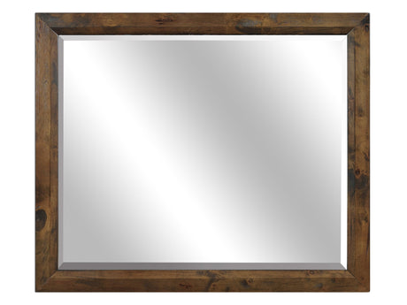 Jerrick Burnished Brown Mirror - Ornate Home