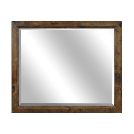 Jerrick Burnished Brown Mirror - Ornate Home