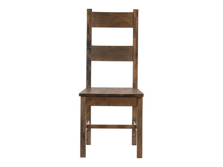 Jerrick Burnished Brown Side Chair (Set of 2) - Ornate Home