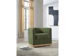 Jersonlow Forest Green Swivel Chair (Online Special Price) - Ornate Home