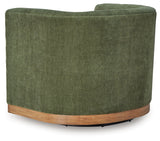 Jersonlow Forest Green Swivel Chair (Online Special Price) - Ornate Home