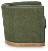 Jersonlow Forest Green Swivel Chair (Online Special Price) - Ornate Home
