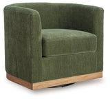 Jersonlow Forest Green Swivel Chair (Online Special Price) - Ornate Home