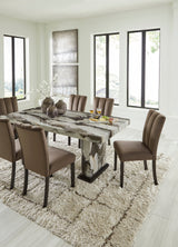 Jeshina Dark Brown/Beige Dining Table (Online Special Price) - Ornate Home
