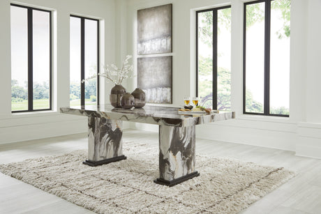 Jeshina Dark Brown/Beige Dining Table (Online Special Price) - Ornate Home
