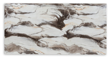 Jeshina Dark Brown/Beige Dining Table - Ornate Home