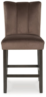 Jeshina Dark Brown/Beige/Mocha Counter Height Dining Table and 4 Barstools (Online Special Price) - Ornate Home