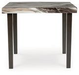 Jeshina Dark Brown/Beige/Mocha Counter Height Dining Table and 4 Barstools (Online Special Price) - Ornate Home